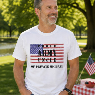 Chemise de T-oncle de l'armée fière T-shirt du dra