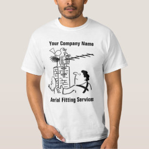 Chemise de T-shirt de dessin animé de services de