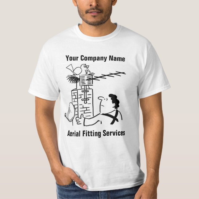 Chemise de T-shirt de dessin animé de services de  (Devant)