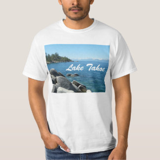Chemise de T-shirt de village de pente du lac