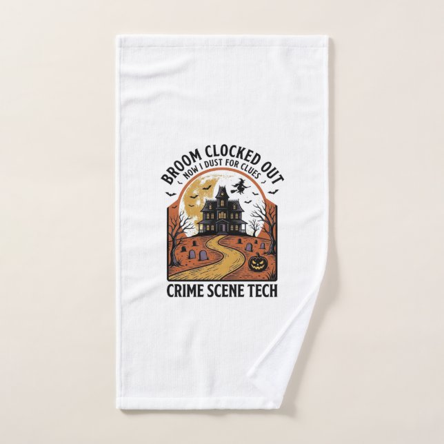 Chemise de technicien de scène de crime drôle de c (Serviette à main)