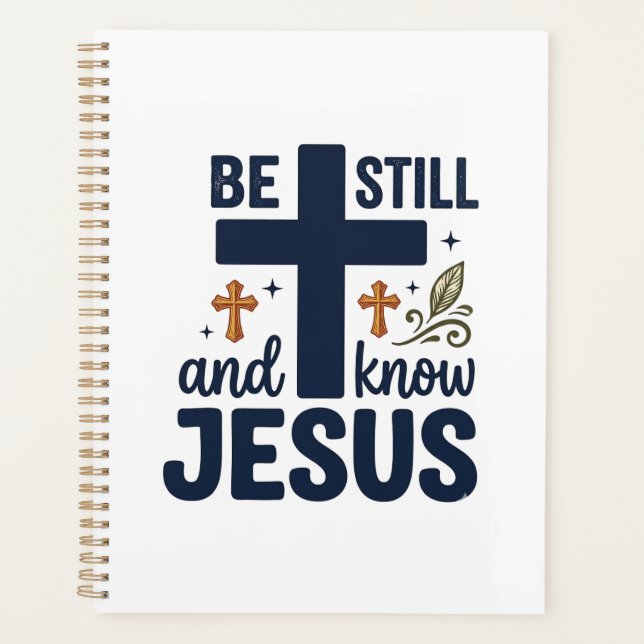 Chemise de typographie chrétienne « Be Still and K (Devant)