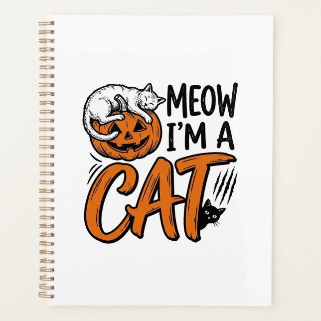 Chemise de typographie de citrouille de chat drôle (Devant)