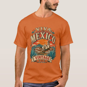 Chemise de voyage vintage Viva Mexico T-shirt souv