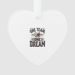 Chemise d'équipe sportive vintage One Team One Dre