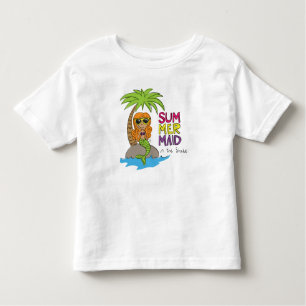 Chemise d'été Mermaid mignonne Toddler T-shirt bla