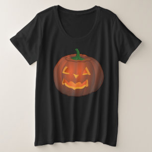 Chemise d'Halloween féminine Jack-o-lanterne Chemi