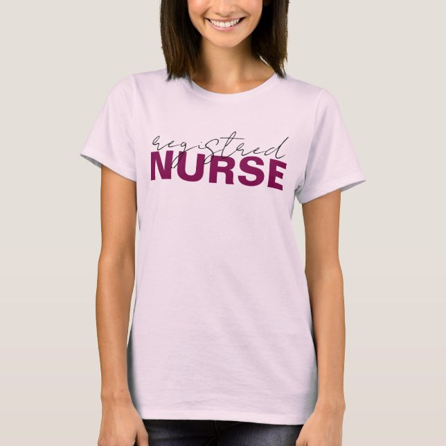 Chemise d'infirmière diplômée pour femmes, TShirt  (Devant)