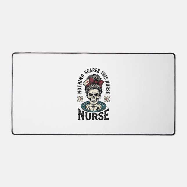 Chemise d'infirmière Halloween Graphique de crâne  (Recto)