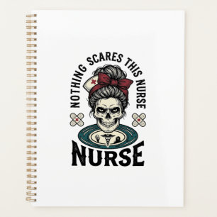 Chemise d'infirmière Halloween Graphique de crâne 
