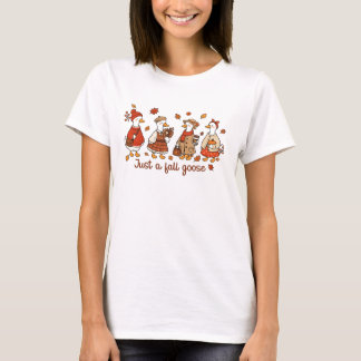 Chemise d'oie d'automne | T-shirt d'automne amusan