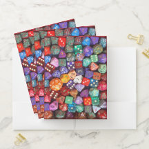 dés multicolores