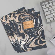 École chic et géométrique en marbre noir