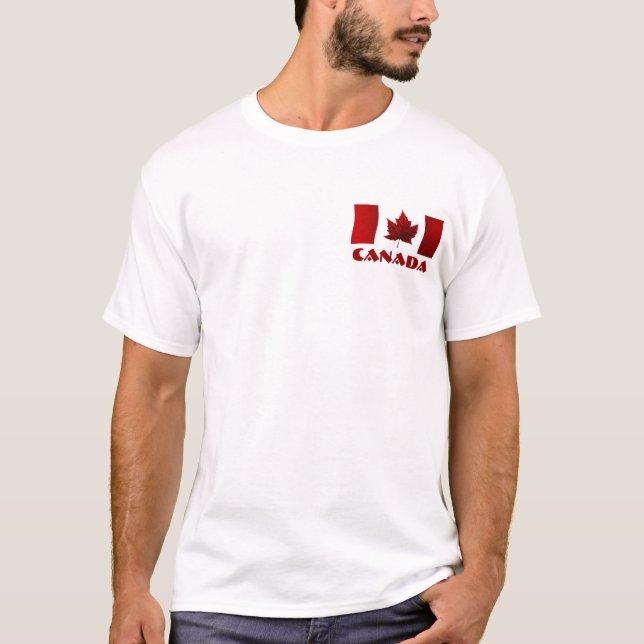 Chemise Drapeau Canada T-Shirt Hommes Durables (Devant)