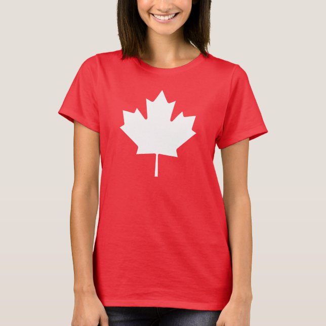 Chemise drapeau du Canada T-shirt Feuille d'érable (Devant)