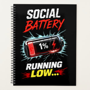 Chemise drôle de batterie sociale faible pour intr
