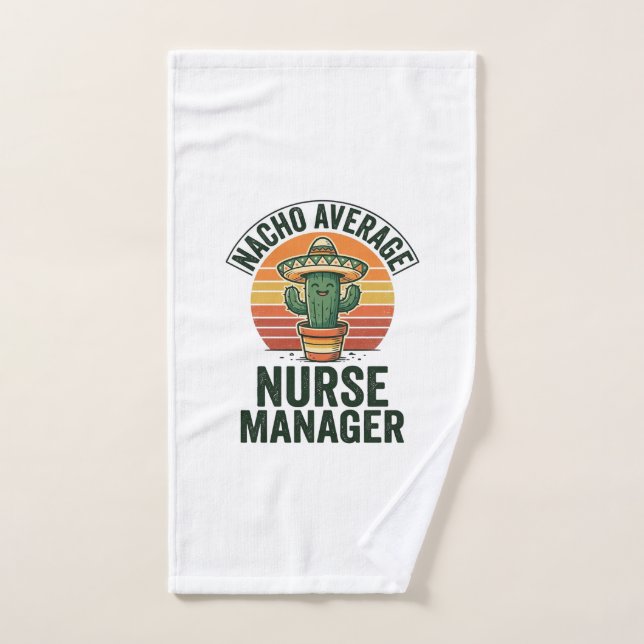 Chemise drôle de cactus Nacho Average Nurse Manage (Serviette à main)