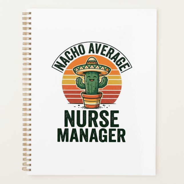 Chemise drôle de cactus Nacho Average Nurse Manage (Devant)