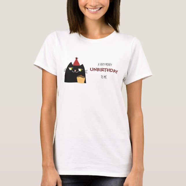 Chemise drôle de chat T-shirt de chat noir de non- (Devant)