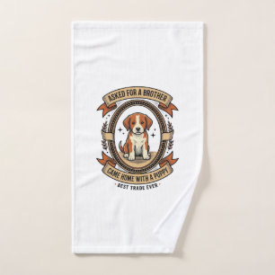Chemise drôle de chiot a demandé un frère a obtenu