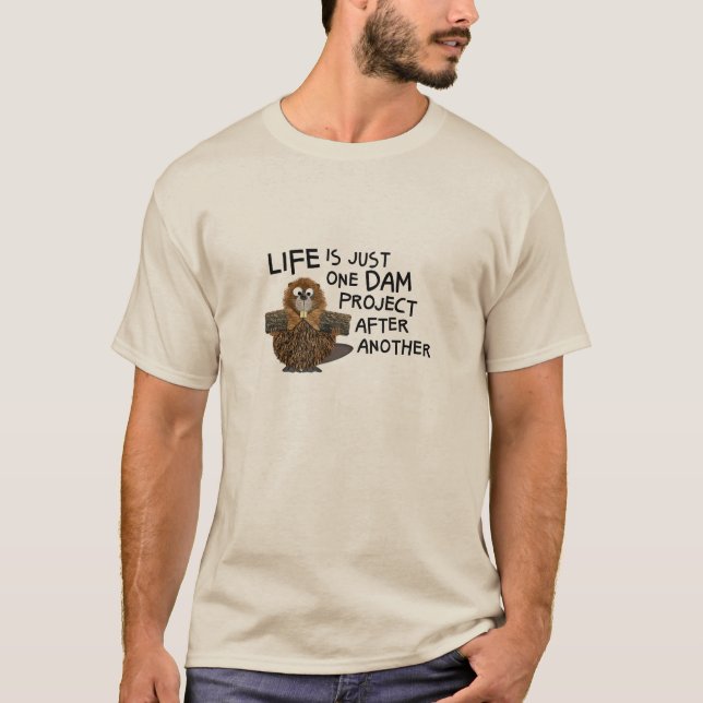 Chemise drôle pour le T-shirt cadeau Busy Beaver (Devant)
