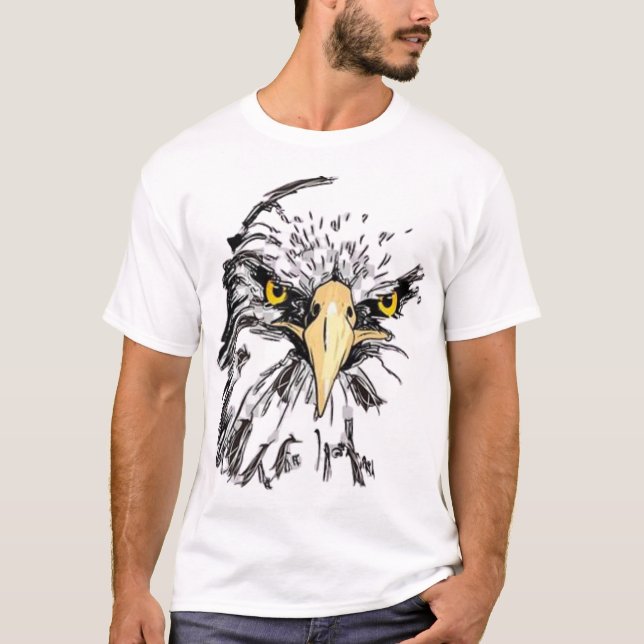 Chemise Eagle | Tshirt d'aigle chauve | Golden Eag (Devant)