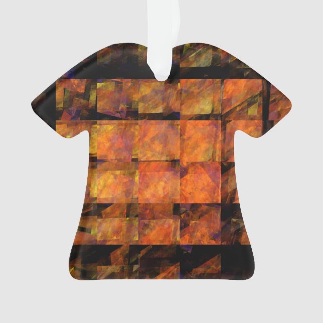 Chemise en acrylique d'art Abstrait au mur (devant)