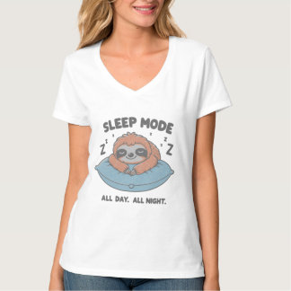 Chemise en mode de sommeil, T-shirt lazy amusant