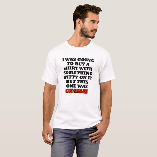 Chemise en solde T-shirt drôle (Devant entier)