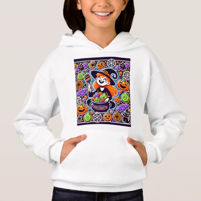 Chemise en sorcière d'Halloween Cuisson avec un gr (Devant)