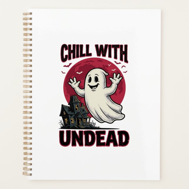 Chemise fantôme Halloween Design Zombie Haunted Vi (Devant)