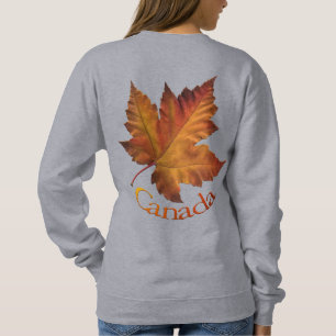 Chemise féminine Canada Sweatshirt Maple Leaf en o