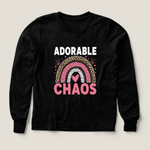 Chemise Filles Adorable Chaos Nom Personnalisé