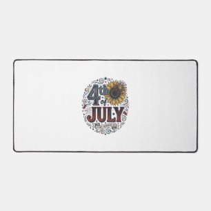 Chemise Fleur de Tournesol Patriotique 4 Juillet V