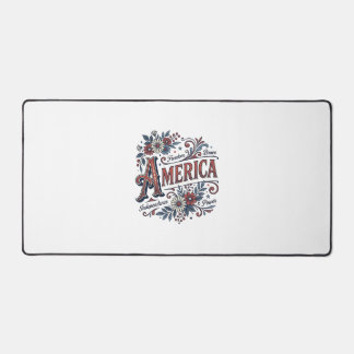 Chemise Fleurie Patriotique Vintage Merica Design_