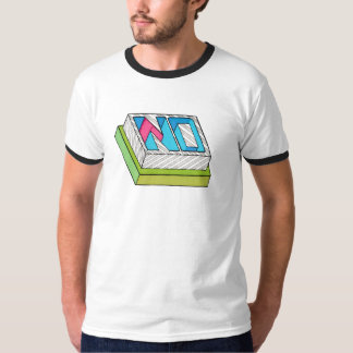 Chemise Funny Pop Art Ringer Tee, T-shirt d'art or