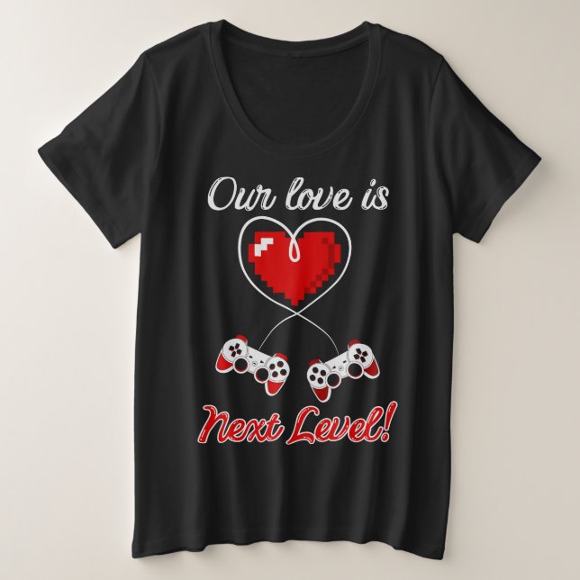 Chemise Gamer Valentine Plus Taille (Design devant)