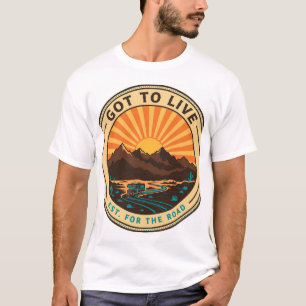 Chemise Got To Live Desert Sunset Badge T-Shirt