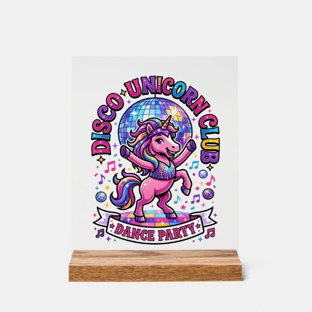 Chemise graphique du club de disco licorne commerc (Recto)