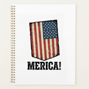 Chemise graphique patriotique Vintage Merica Flag_
