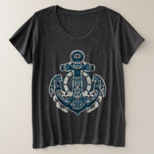 Chemise graphique T-Shirt d'ancre nautique – Vinta