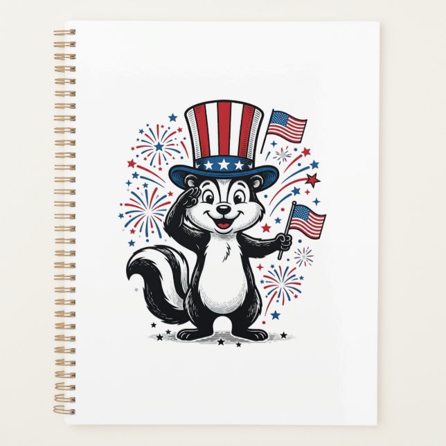 Chemise graphique vintage feux d'artifice Skunk pa (Devant)