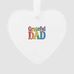 Chemise Grateful Dad Vintage Rainbow Typography_1