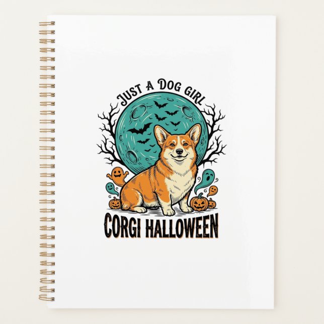 Chemise Halloween Corgi pour filles aimant les chi (Devant)
