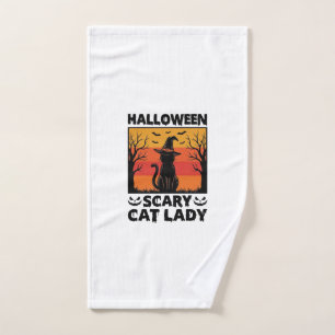 Chemise Halloween Dame de chat effrayant Gravure V