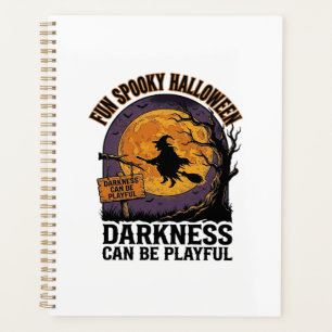 Chemise Halloween Darkness Design Lune Sorcière Vi