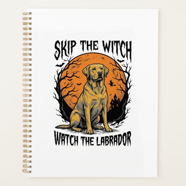 Chemise Halloween Labrador avec avertissement de c (Devant)