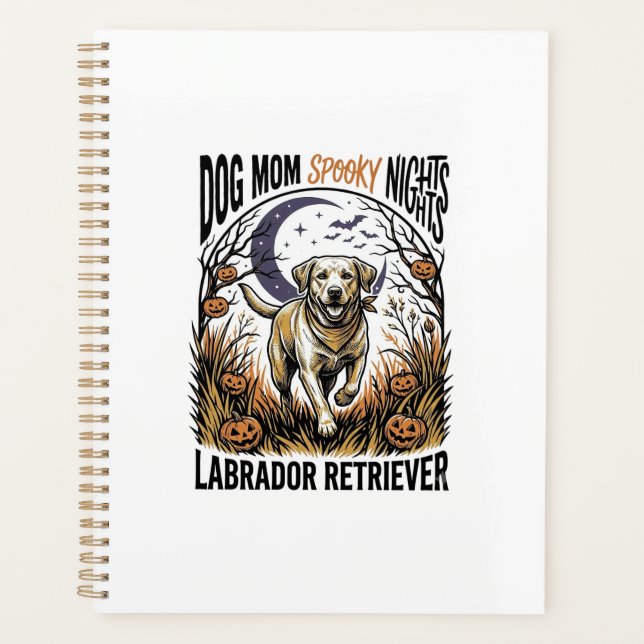 Chemise Halloween Labrador Vintage Graphique Maman (Devant)