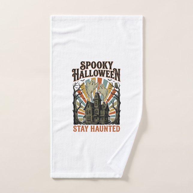 Chemise Halloween Maison Hantée avec Fantôme Vinta (Serviette à main)