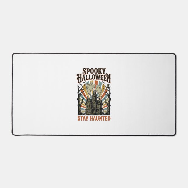 Chemise Halloween Maison Hantée avec Fantôme Vinta (Recto)